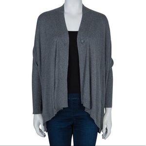 Alice + Olivia oversized grey cardigan sweater